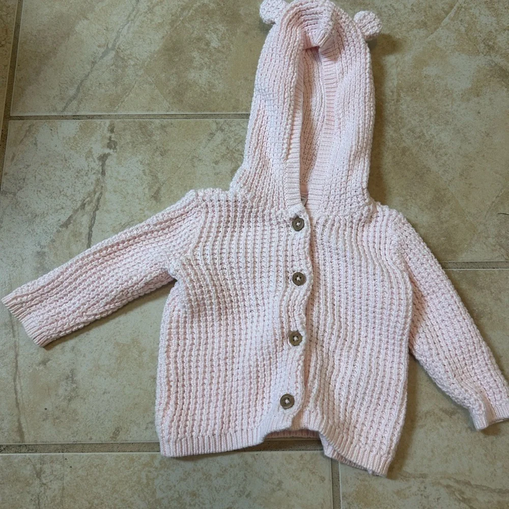 Carter’s Baby Hooded Waffle Knit Cardigan